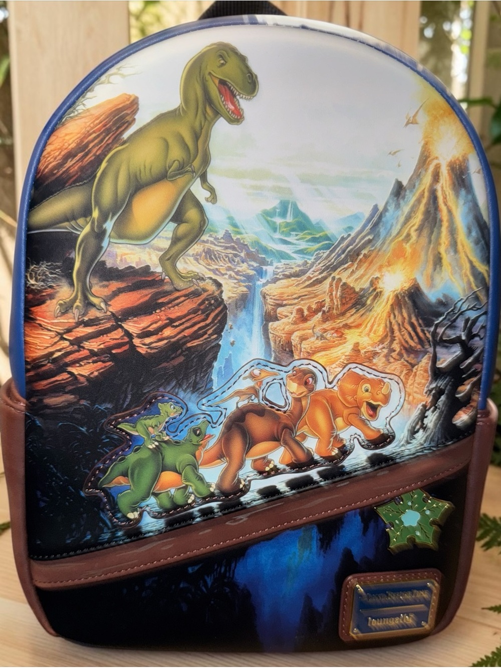 Loungefly Land Before Time Dinosaur Mini Backpack - Blue